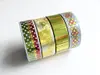 Set 4 role washi tape, benzi adezive decorative, modele metalice