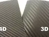 Autocolant negru carbon 4D, Folina, aspect mat, bubblefree, rolă de 152x200 cm