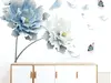 Stickere flori, Folina, decor floral gri albăstrui