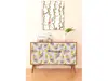 Autocolant mobilă decorativ, Folina, model floral lila,122 cm lăţime