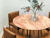 Autocolant blat masă, model abstract bej, 100 x 100 cm, racletă inclusă