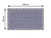 Autocolant gresie şi podele, Folina, romburi gri/albastru, rolă de 200x120 cm