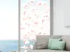 Folie geam autoadezivă Credenza, Folina, sablare cu model floral bej, 100 cm lăţime