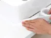 Bandă etanşare autoadezivă albă, Folina ETF12, rolă de 6 cm x 3,2 m, racletă de aplicare inclusă