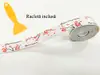Bandă etanşare autoadezivă pentru cadă sau chiuvetă, Folina ETF13, albă, Cherry Blossom, rolă de 3,5 cm x 3,2 metri 