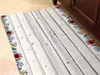 Covor antiderapant din vinil, trasersa cu model lemn gri, pentru hol și terasă, 80x300 cm