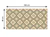 Covor antiderapant pentru bucătărie, din pvc, model Luxor, linoleum antiderapant la rolă de 80x158 cm
