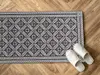 Covor PVC, cu model romburi, linoleum antiderapant la rolă de 80x490 cm