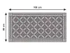 Covor PVC, cu model romburi, linoleum antiderapant la rolă de 80x490 cm