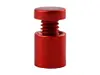 Distanţiere semnalistică roșu mat, Folina, din inox, 12 x 15 mm