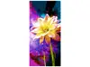 Folie sablare decorativă Floare Watercolor, Folina, pentru uşi din sticlă, rolă de 100x210 cm
