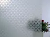 Folie geam autoadezivă Evantai, Folina, imprimeu evantai, alb, lățime 90 cm
