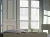 Folie geam electrostatică Antwerpen, d-c-fix, sablare cu model geometric alb, rola de 90 x 150 cm