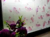 Folie electrostatică orhidee, Folina, imprimeu floral, mov, lățime 90 cm