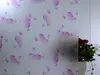 Folie electrostatică orhidee, Folina, imprimeu floral, mov, lățime 90 cm