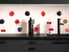 Set 12 stickere faianţă bucătărie, Folina, model Fructe de pădure, multicolor