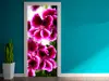 Autocolant uşă Geranium, Folina, model multicolor, dimensiune autocolant 92x205 cm