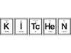 Sticker decorativ Kitchen Chemistry, Folina, negru, 120x30cm