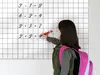 Folie tablă şcolară cu liniatură matematică, whiteboard autocolant, 130 cm lăţime