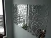 Oglindă Flower Blossom, Folina, decorațiune de perete, argintie, 200x93 cm