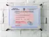 Plăcuță personalizată cu Certificatul de înregistrare pentru firme, din acril transparent, 35x25 cm, distanțiere incluse