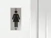 Set 2 plăcuțe indicatoare pentru toaletă, din bond,15x7,5 cm, distanțiere incluse.