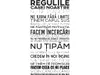 Sticker decorativ Regulile casei, Folina, planșă mare de 145x75cm, racletă de aplicare inclusă