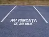 Șablon semnalizare Nu Parcați, cu număr personalizat, dimensiune 36x100 cm
