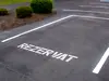 Șablon semnalizare Rezervat, pentru parcare