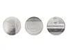 Set 15 stickere oglindă cercuri, Folina, decoraţiune perete din oglindă acrilică argintie