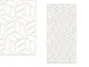 Șablon perete cu model geometric repetitiv, dimensiune 50x100 cm