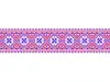 Set 5 Borduri decorative autoadezive, Folina, motive tradiţionale româneşti, roşu şi albastru, 10x100 cm