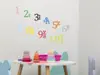 Stickere educative cu Numere colorate, Folina, decoraţiune perete grădiniţă, racletă de aplicare inclusă