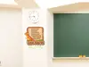 Sticker cu mesaj Clasa noastră, Folina, decor gradinita si scoala, 100 x 90 cm, racletă de aplicare inclusă