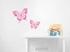 Set 2 stickere Fluturi roz, Folina, decoraţiune cameră fete, racletă de aplicare inclusă