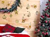Set 15 stickere Crăciun, galbene, planşă de 40x60 cm