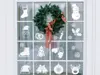 Set 30 stickere Crăciun, translucide, planşă de 60x50 cm