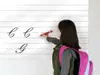 Folie tablă şcolară cu liniatură tip 2, whiteboard autocolant, 130 cm lăţime