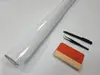 Set autocolant alb lucios 30x500 cm + racletă, cutter, pensetă – pentru cutter plotter, realizare stickere, proiecte DIY crafting și handmade