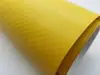 Autocolant galben mat cu textura carbon 3D, rola de 152x200 cm