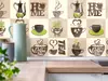 Autocolant perete bucătărie Coffee Break bej, Folina, rezistent la apă şi căldură, rolă de 67x200 cm
