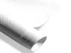Autocolant alb carbon 3D, Folina, aspect mat, cu tehnologie de eliminare bule aer, rolă de 152x200cm