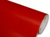 Autocolant roşu carbon 3D, Folina, aspect mat, cu tehnologie de eliminare bule aer, rolă de 152x200 cm
