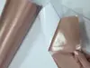 Autocolant rose gold metalic, aspect mat, 122 cm lățime