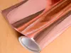 Autocolant cu efect metalic Rose Gold, Aslan, cu aspect lucios, lăţime de 125 cm