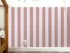Autocolant de perete în două culori pentru camera copiilor, Folina, model în dungi roz, rolă de 60x130 cm