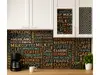 Autocolant decorativ maro cu text cafea – ideal pentru bucătărie, cafenea sau coffee corner