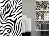 Autocolant decorativ alb negru Zebră