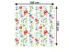 Autocolant mobilă decorativ, Folina, alb cu model floral, 100 cm lăţime, laminare mată