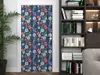 Autocolant mobilă decorativ, Folina, albastru închis cu model floral, 100 cm lăţime, laminare mată